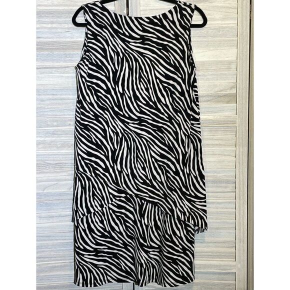 Susan Graver SP Animal Stripe Dress - Picture 5 of 13